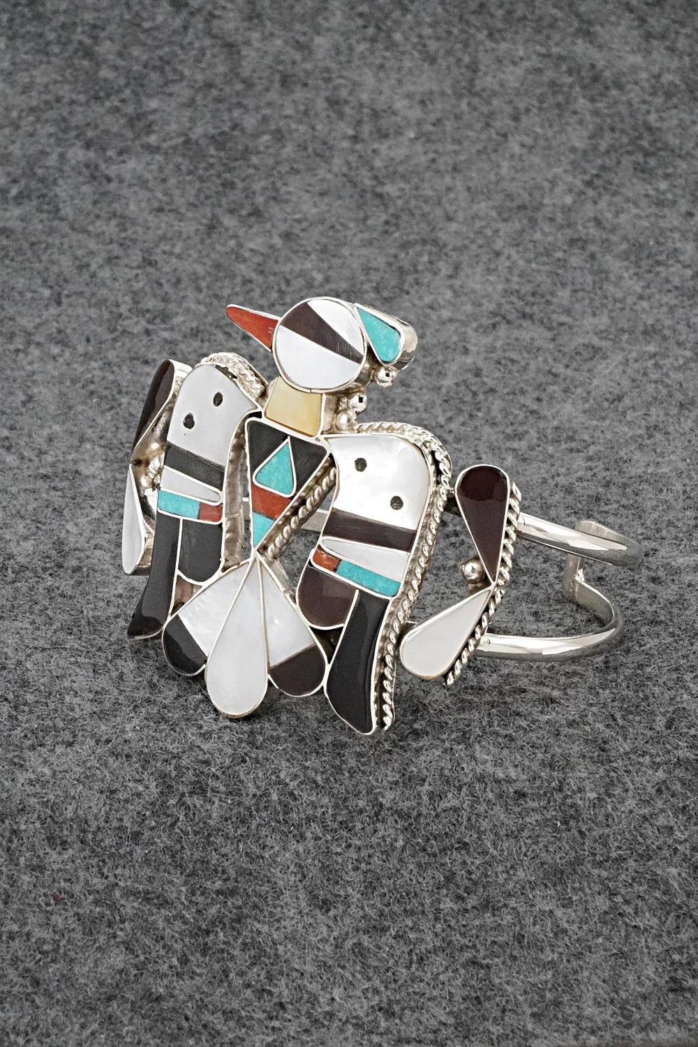 Multi-Stone & Sterling Silver Bracelet - Corraine Shack