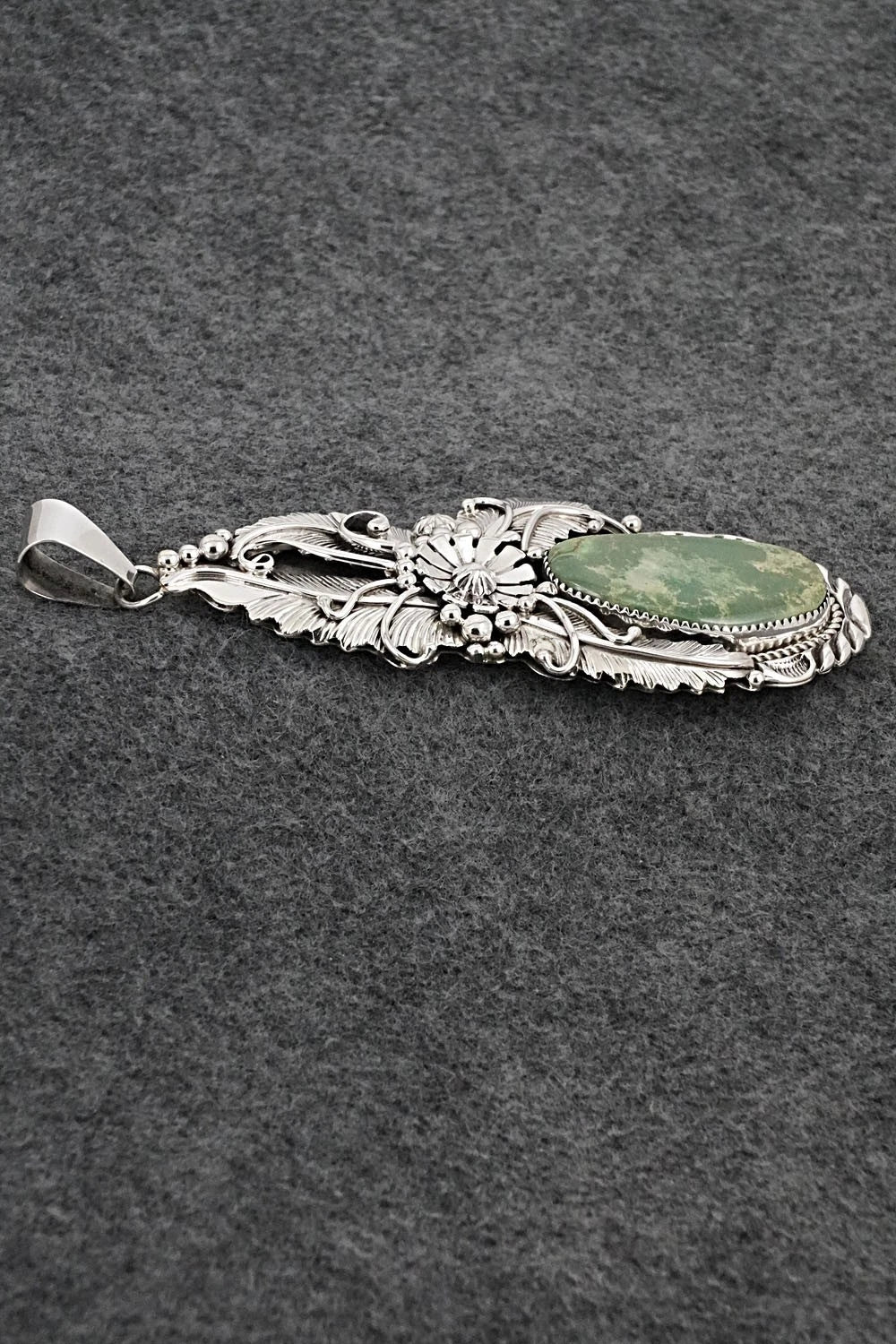 Turquoise & Sterling Silver Pendant - Albert Smith