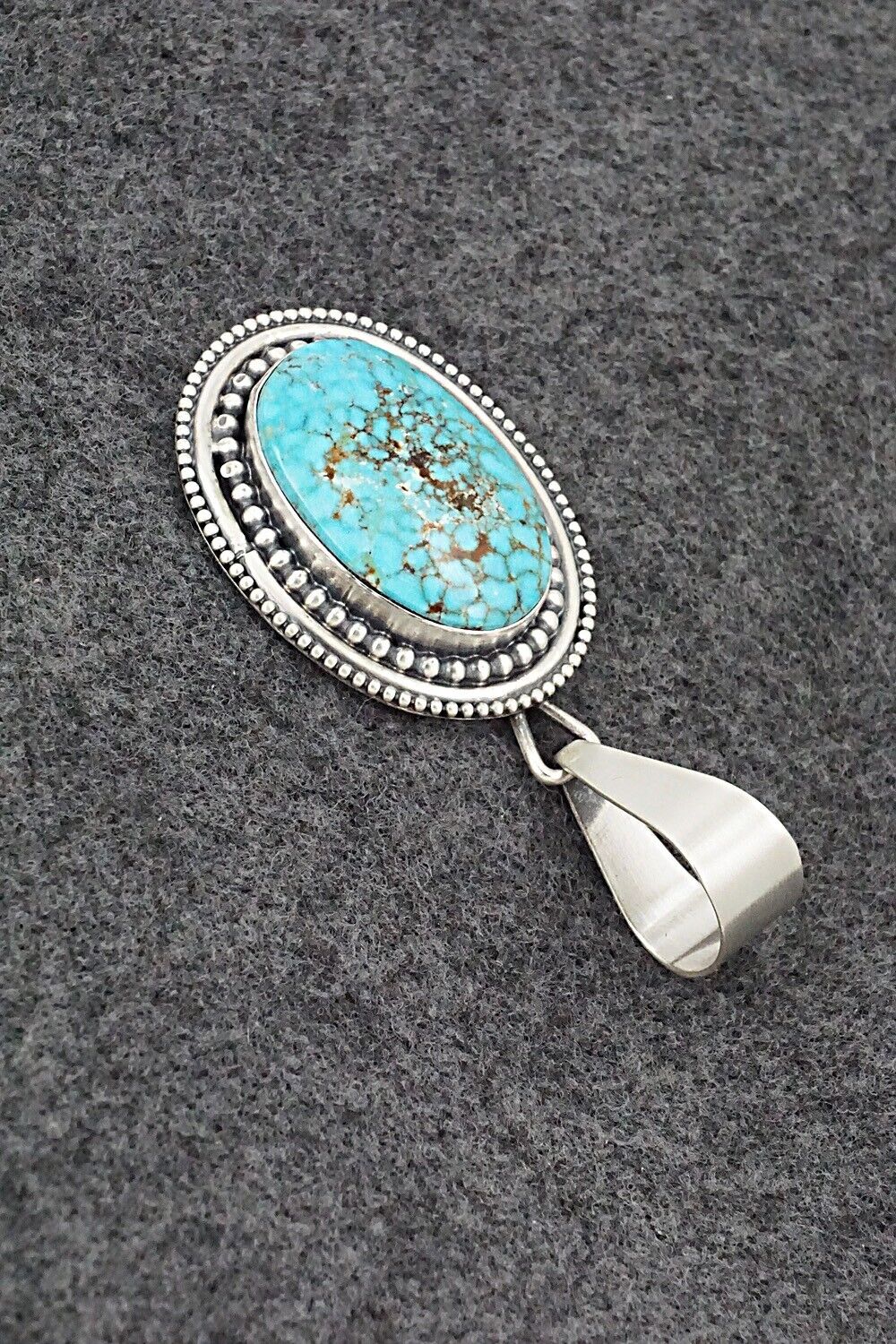 Turquoise & Sterling Silver Pendant - Daniel Benally