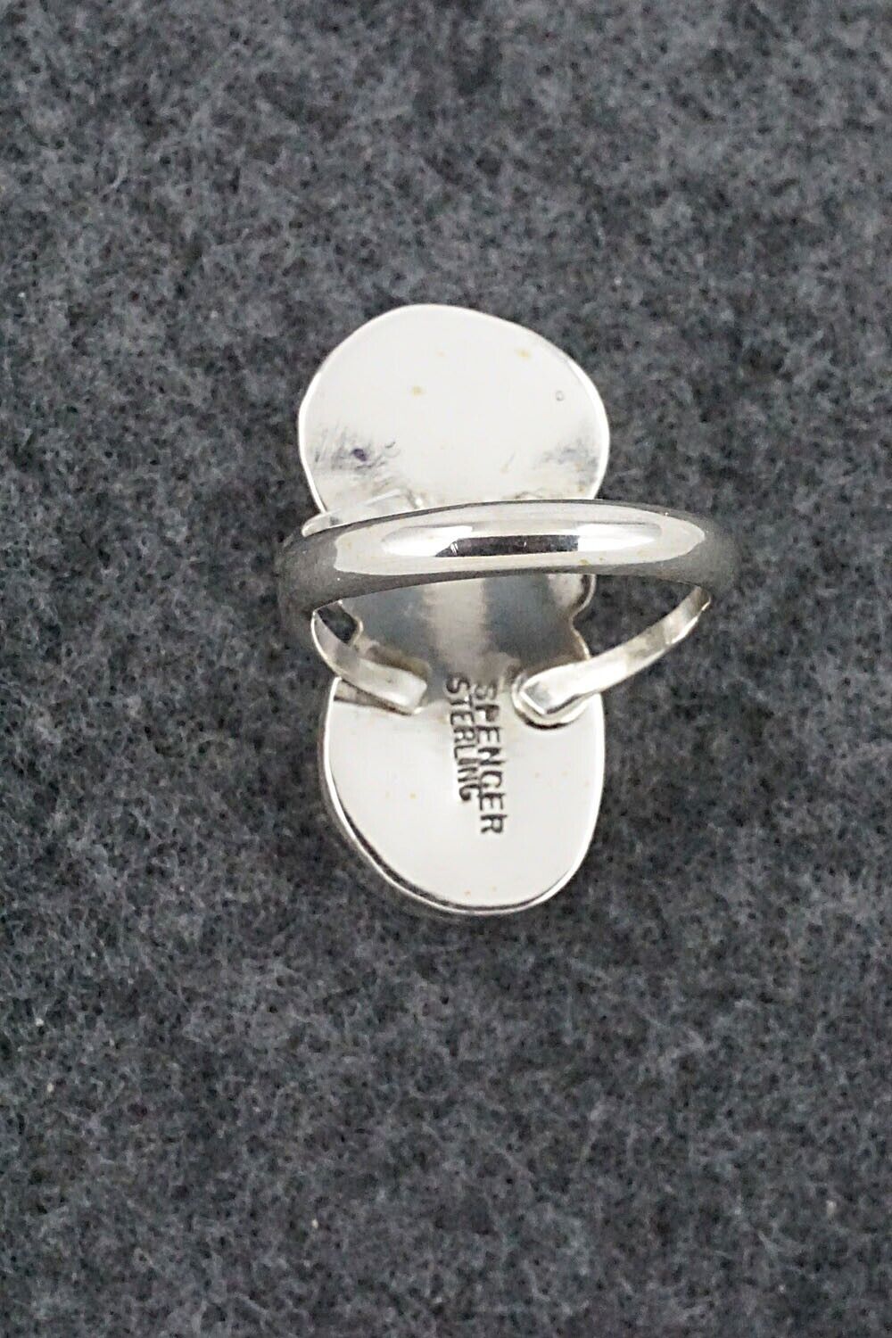 Turquoise & Sterling Silver Ring - Pearlene Spencer - Size 7
