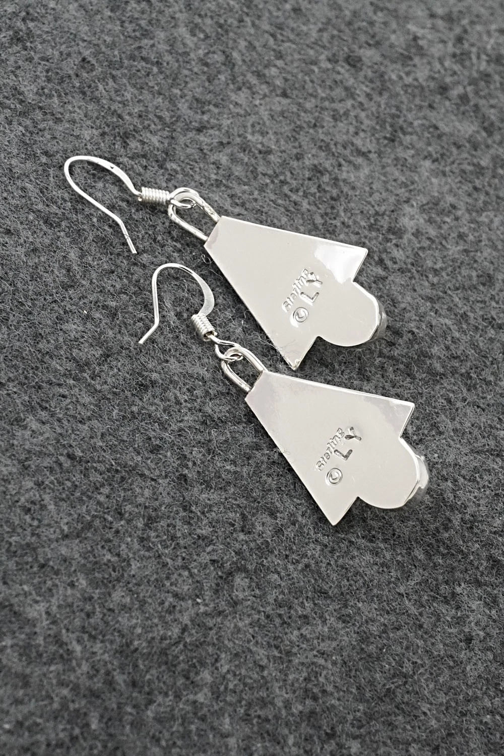 Turquoise & Sterling Silver Earrings - Louise Yazzie