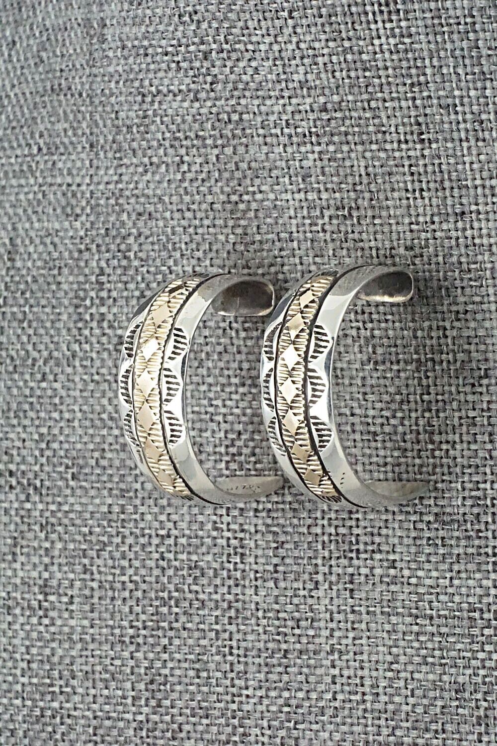 Sterling Silver & Gold Fill Hoop Earrings - Bruce Morgan