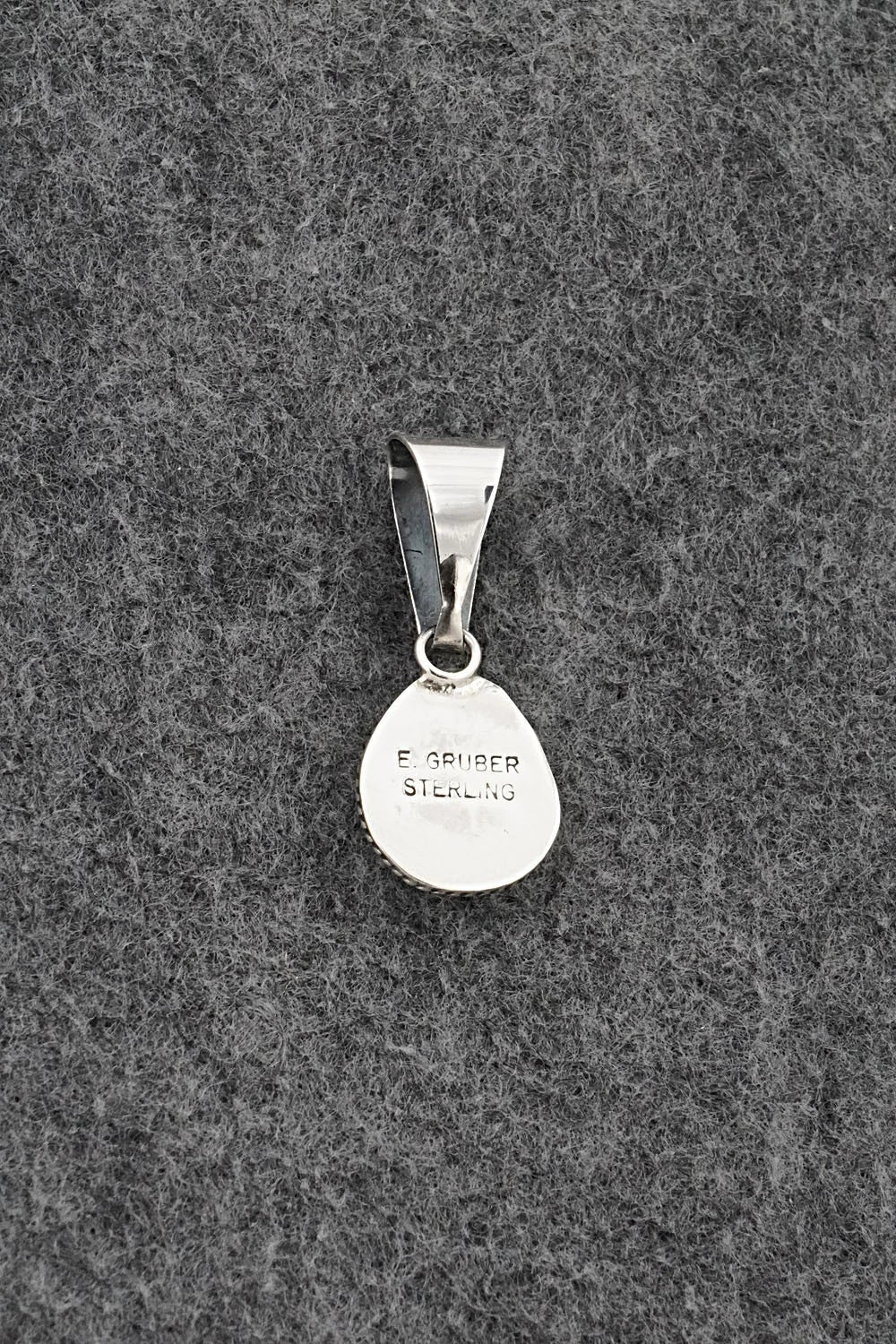 Turquoise & Sterling Silver Pendant - Eugene Gruber