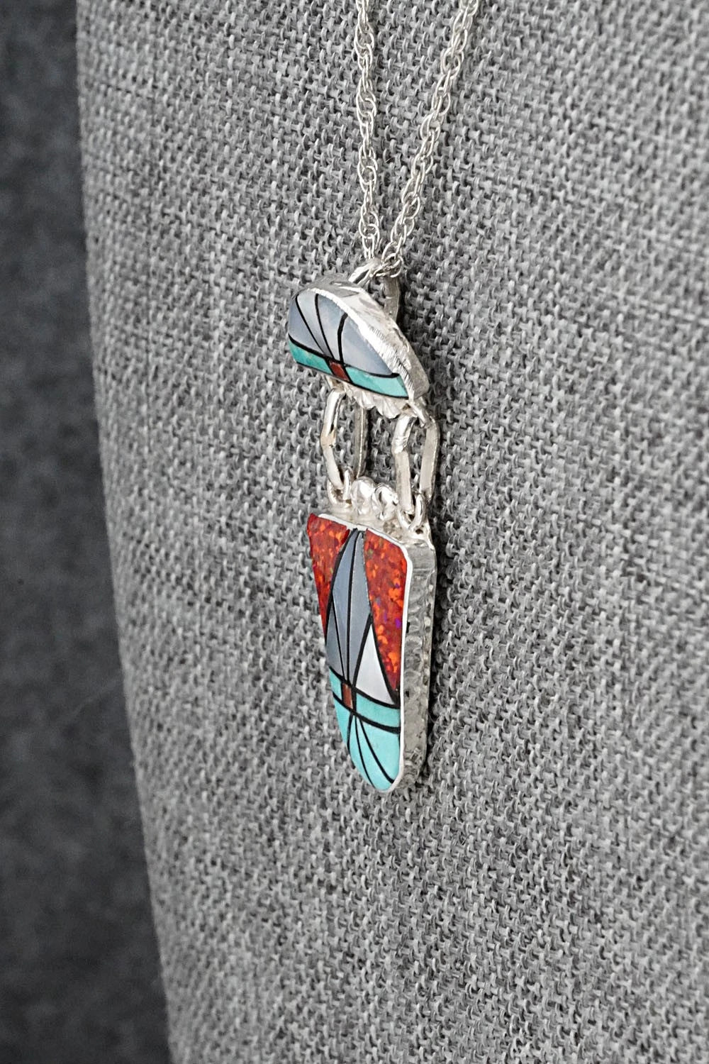 Multi-Stone & Sterling Silver Necklace - Ola Eriacho