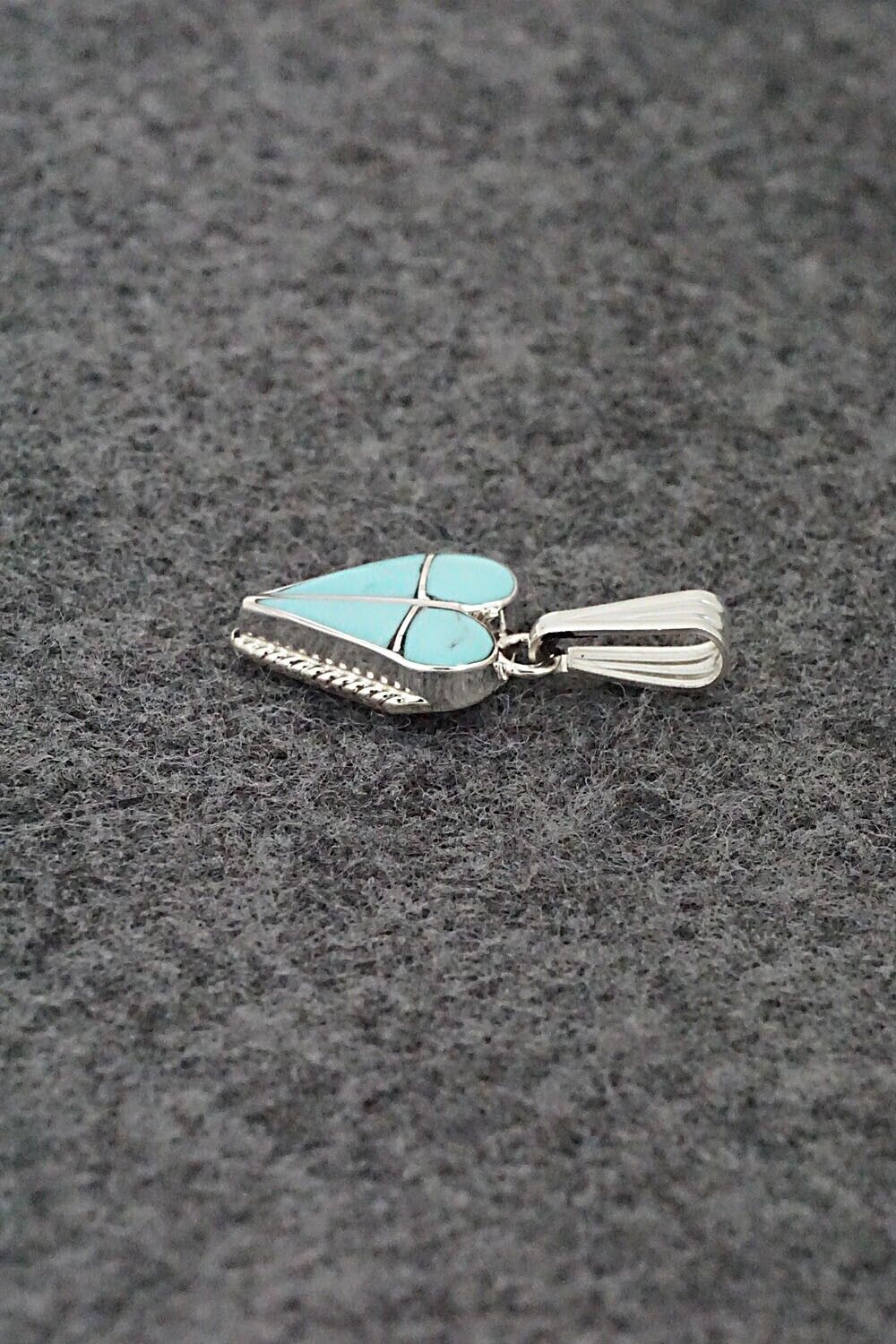 Turquoise & Sterling Silver Pendant - Velda Nastacio
