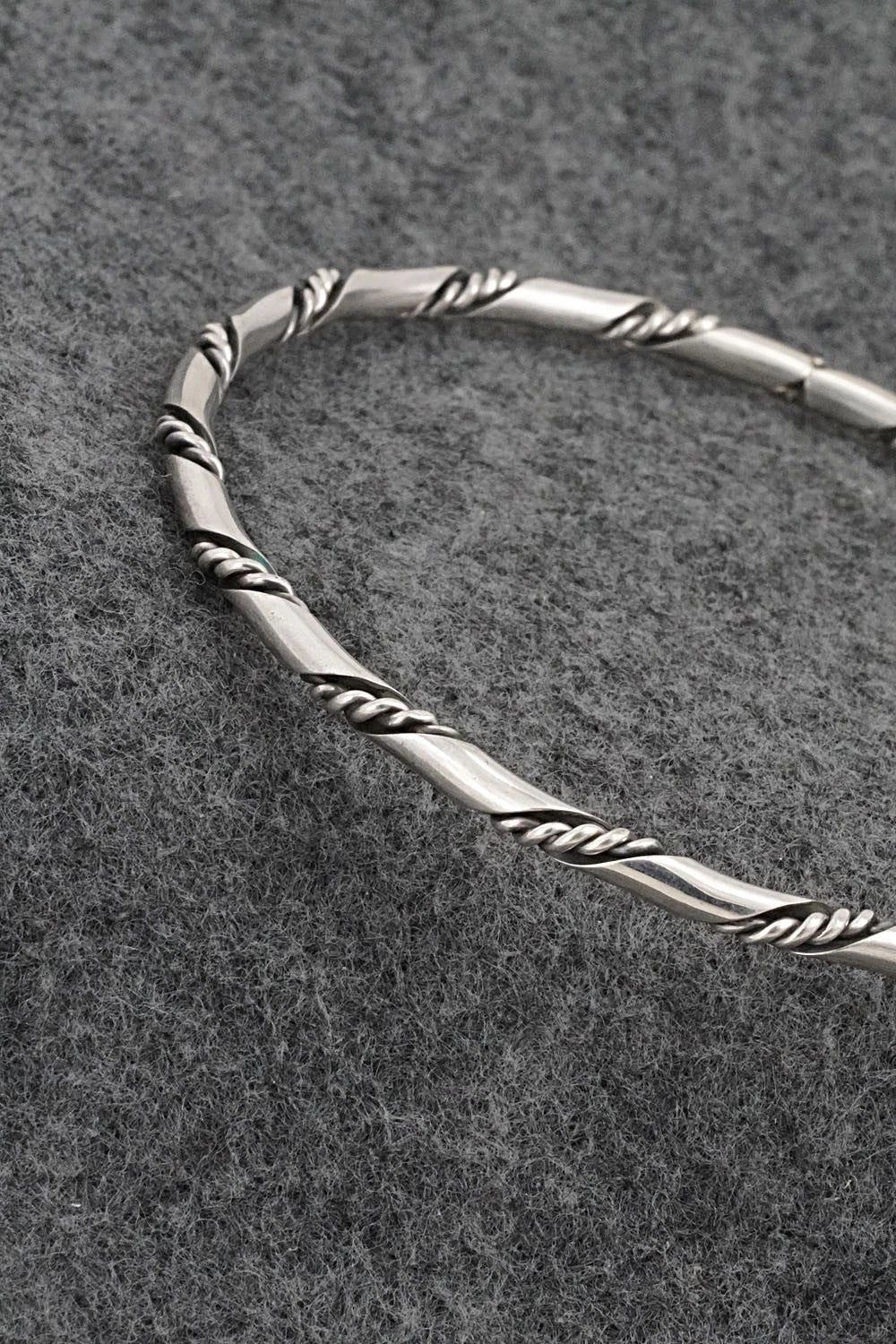 Sterling Silver Bangle Bracelet - Elaine Tahe