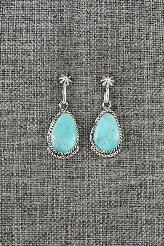 Turquoise and Sterling Silver Earrings - Sharon McCarthy