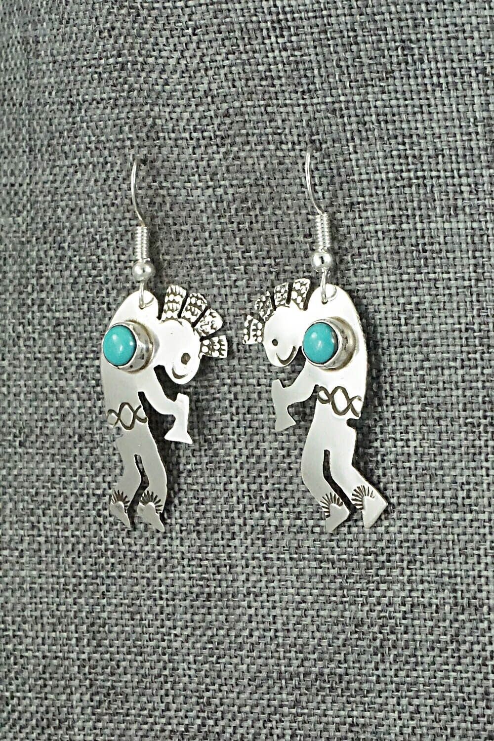 Turquoise & Sterling Silver Earrings - Jeff James