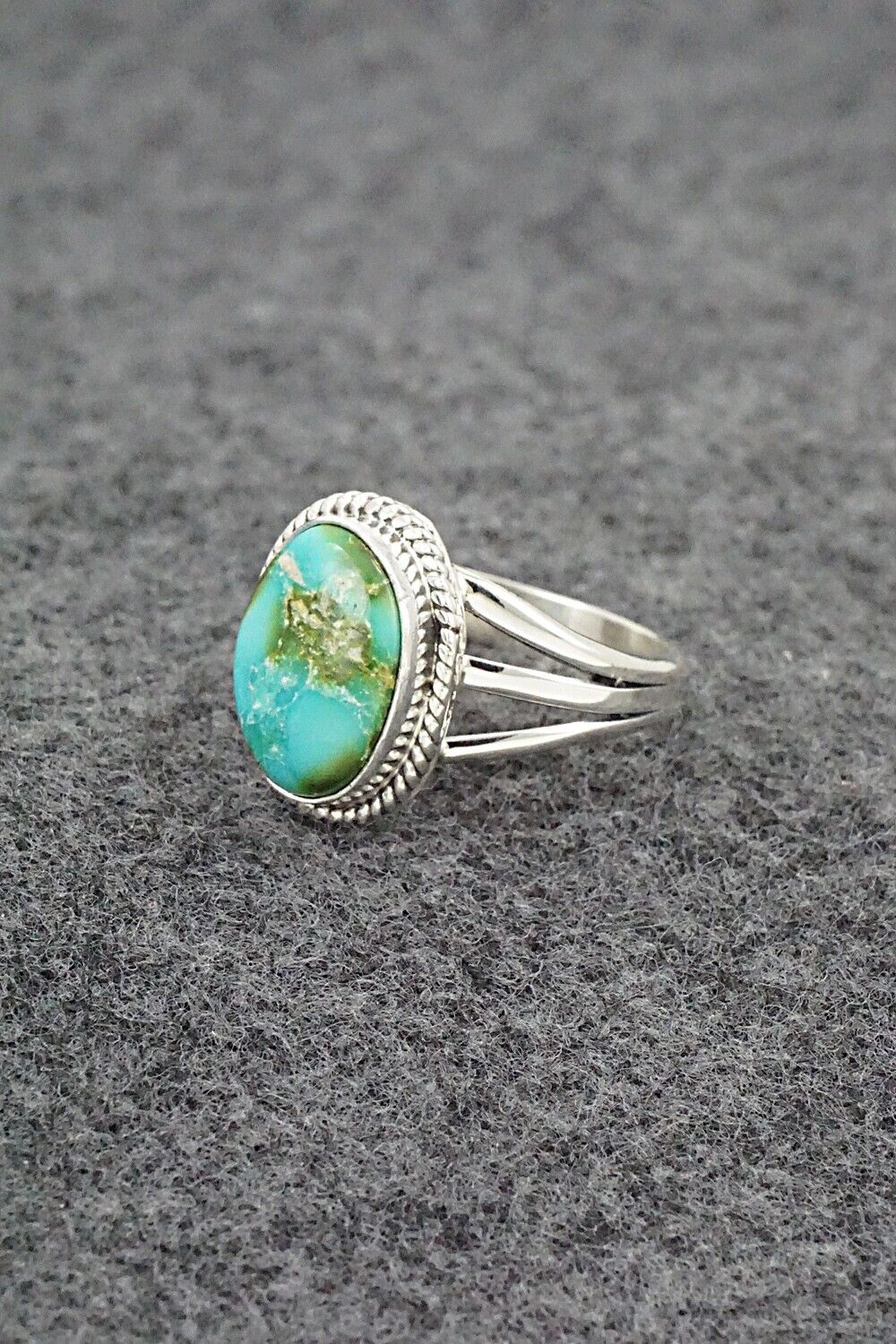 Turquoise & Sterling Silver Ring - Alice Rose Saunders - Size 7.25