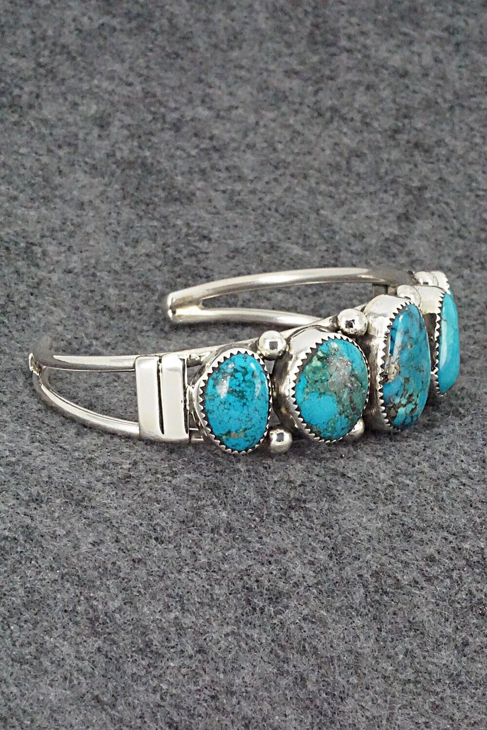 Turquoise & Sterling Silver Bracelet - Priscilla Reeder