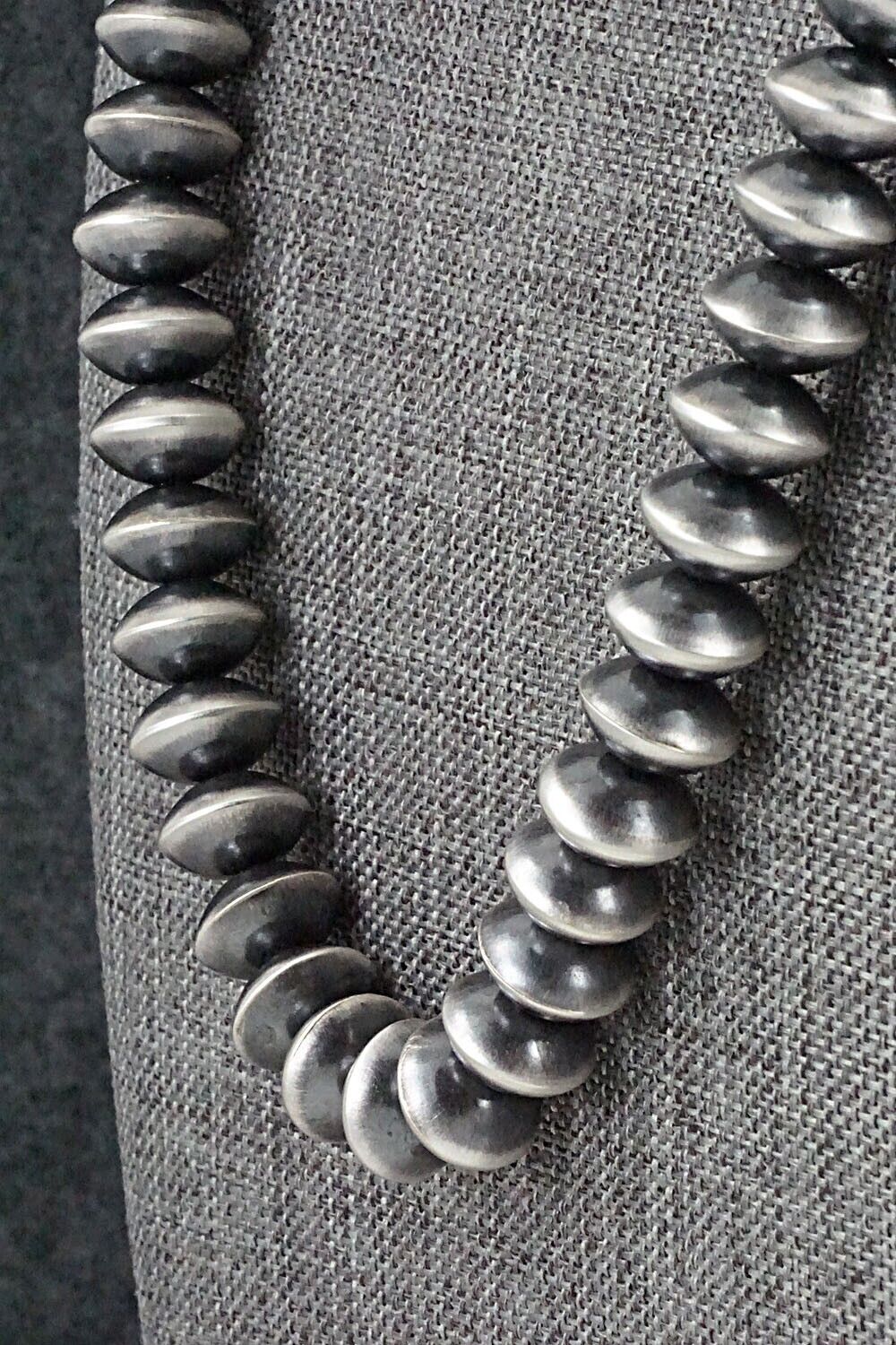 Sterling Silver Navajo Pearl Necklace 20" - Presley Haley