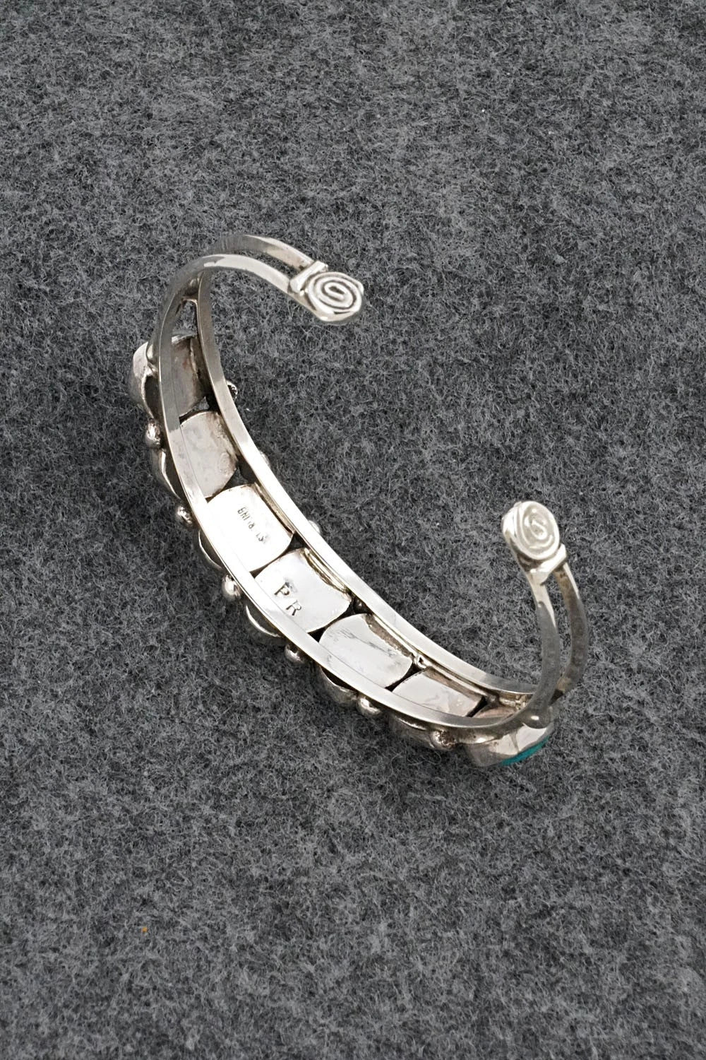 Turquoise & Sterling Silver Bracelet - Priscilla Reeder
