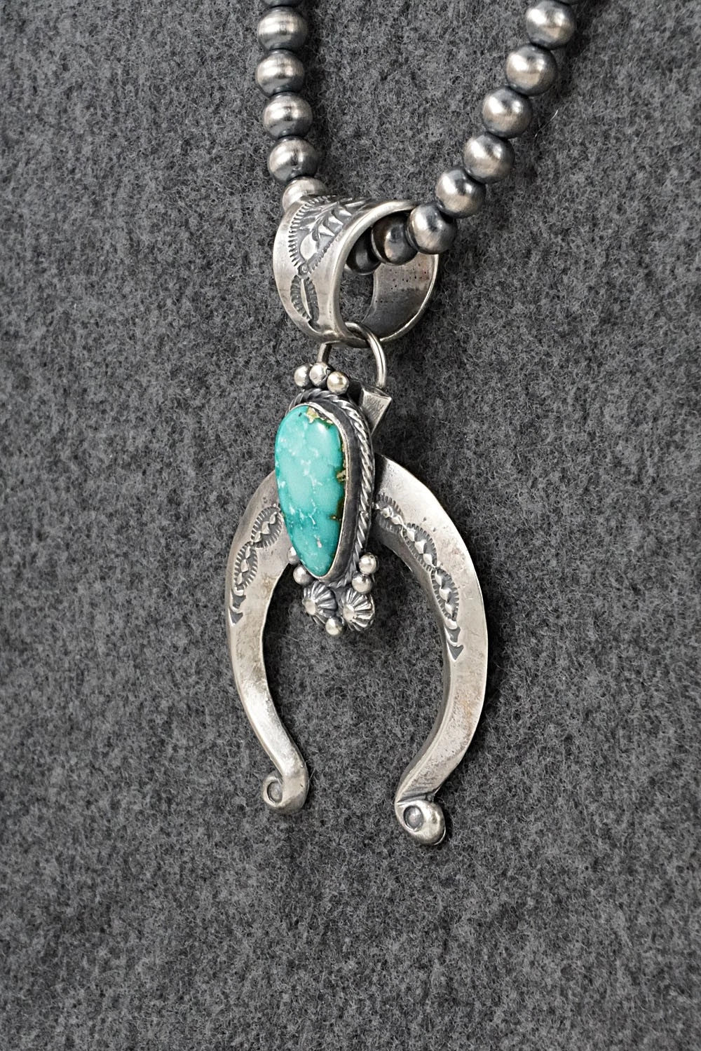 Turquoise & Sterling Silver Necklace - Samuel Yellowhair