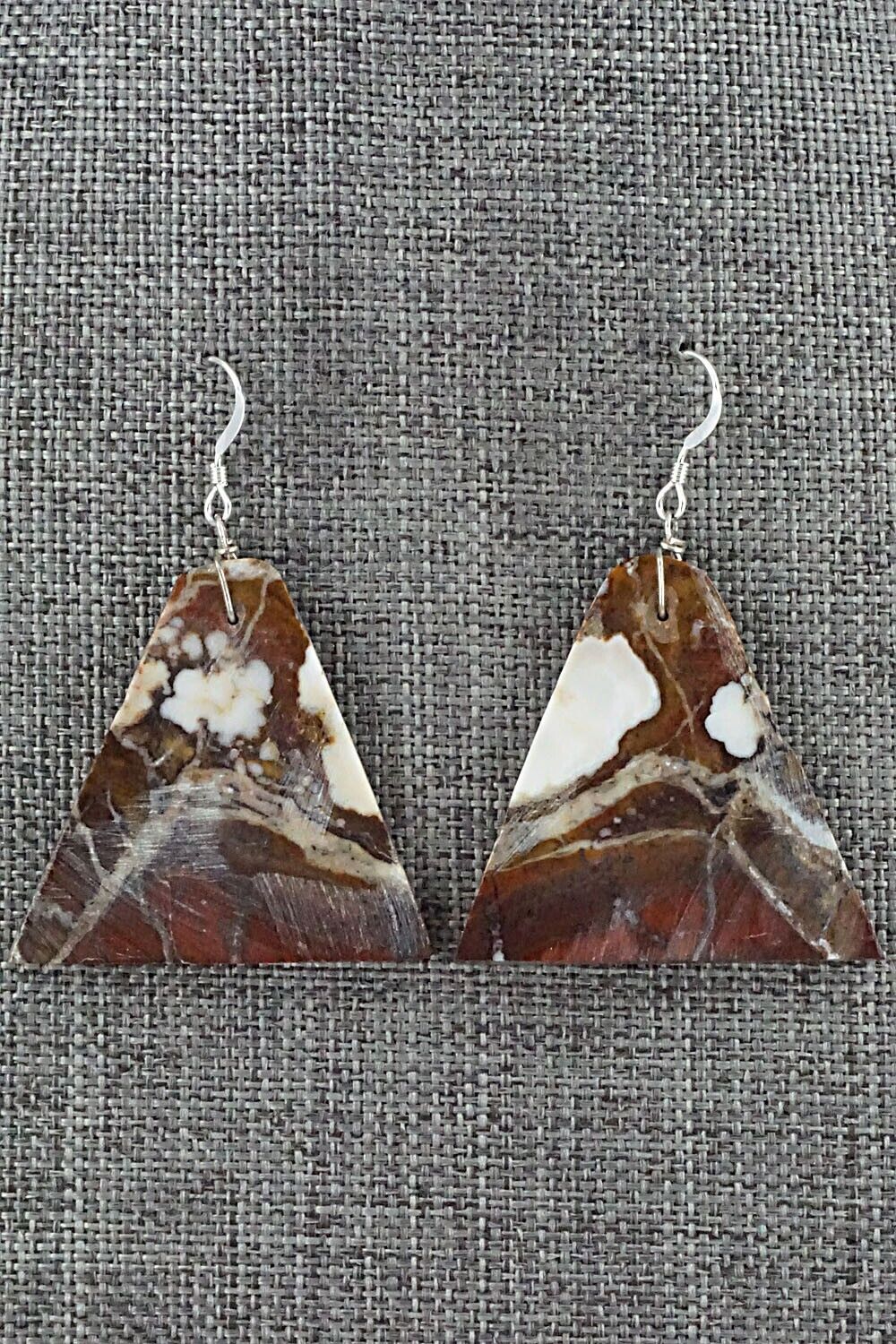 Wild Horse & Sterling Silver Earrings - Francis Garcia