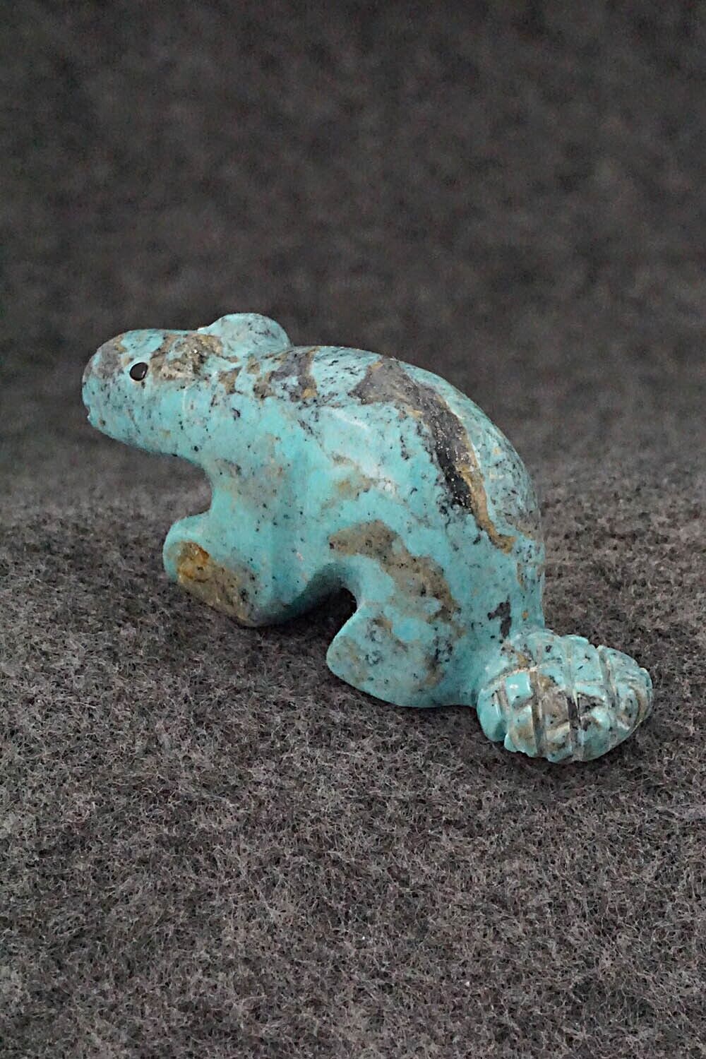 Beaver Zuni Fetish Carving - Reynold Lunasee