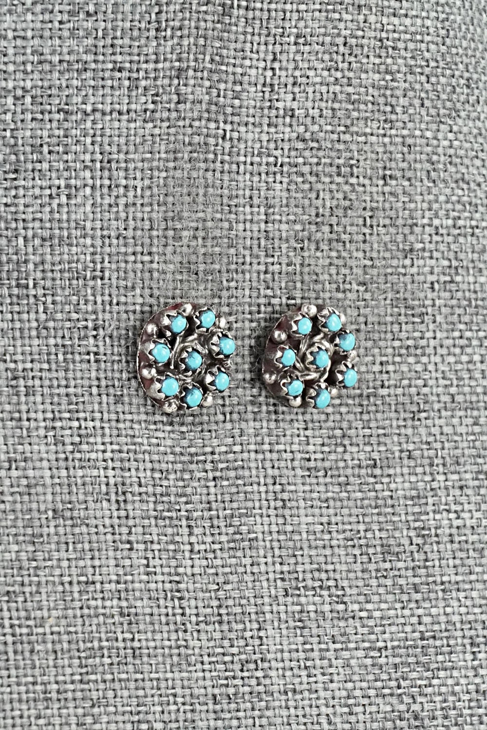 Turquoise & Sterling Silver Earrings - Randy Hooee