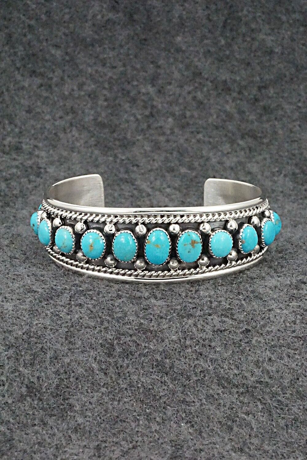 Turquoise & Sterling Silver Bracelet - Chester Charley