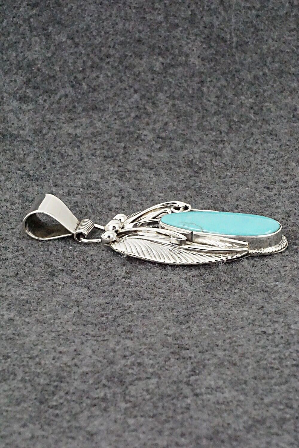 Turquoise & Sterling Silver Pendant - Davey Morgan