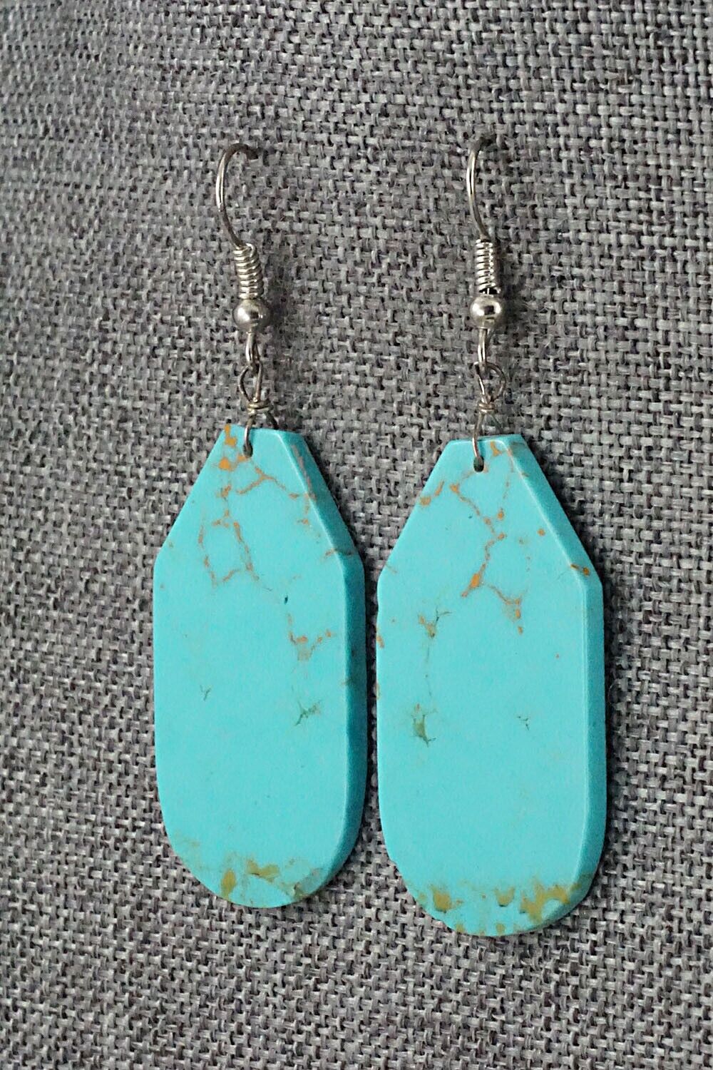 Turquoise & Sterling Silver Earrings - Joe Garcia