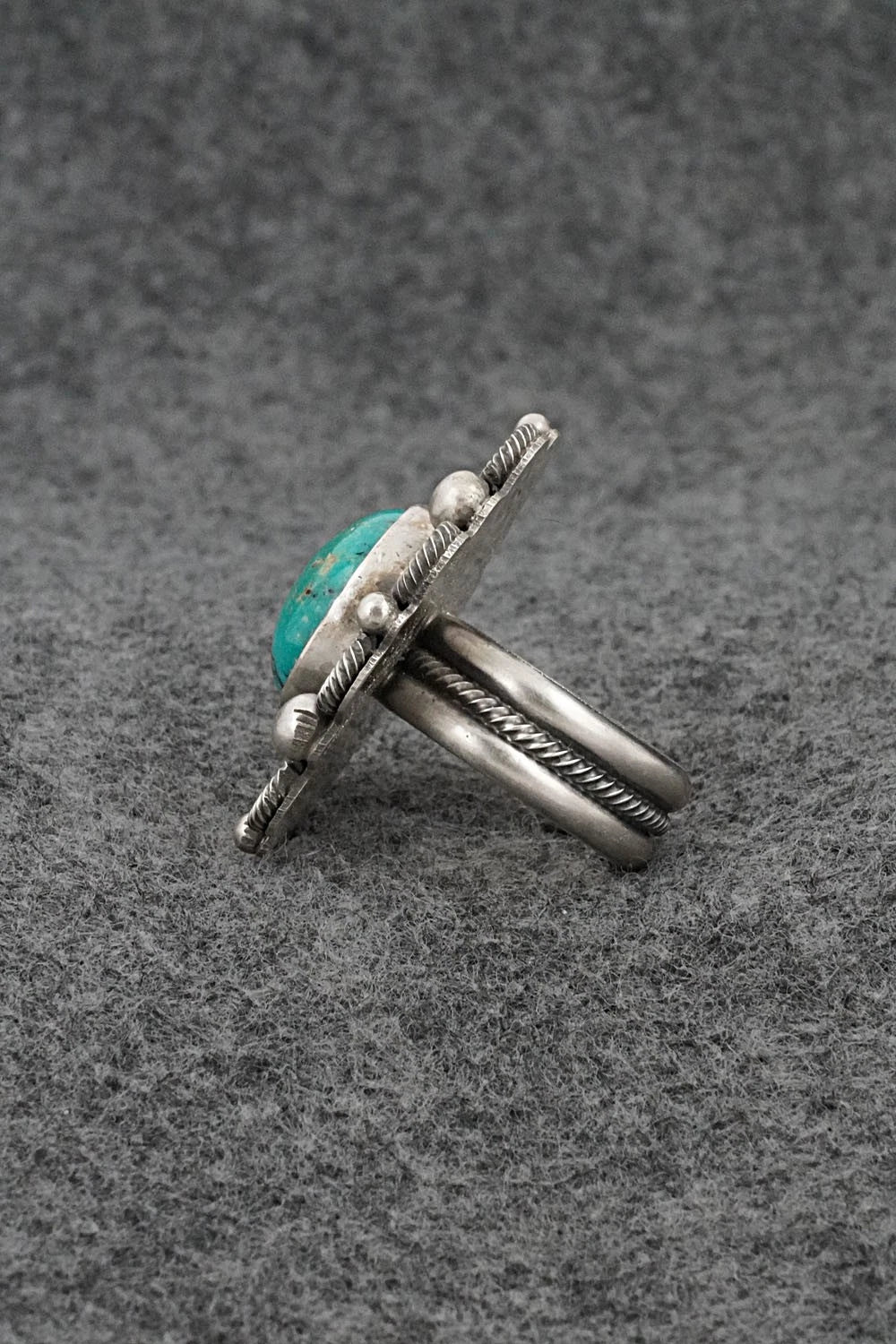 Turquoise & Sterling Silver Ring - Michael Calladitto - Size 7