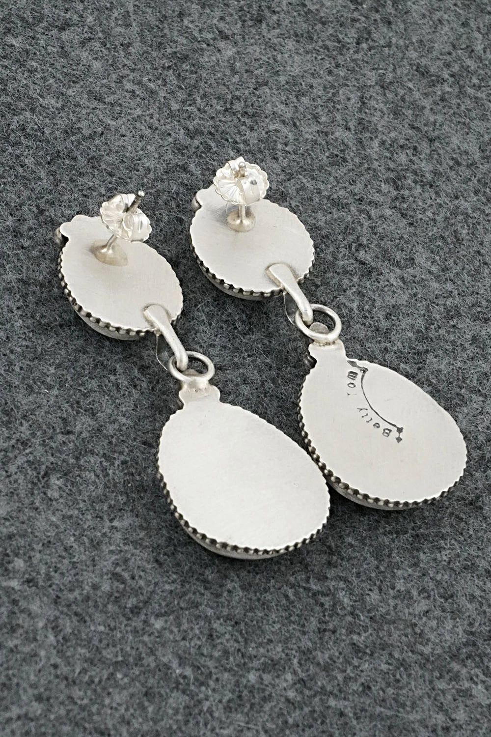 Turquoise & Sterling Silver Earrings - Betty Tom