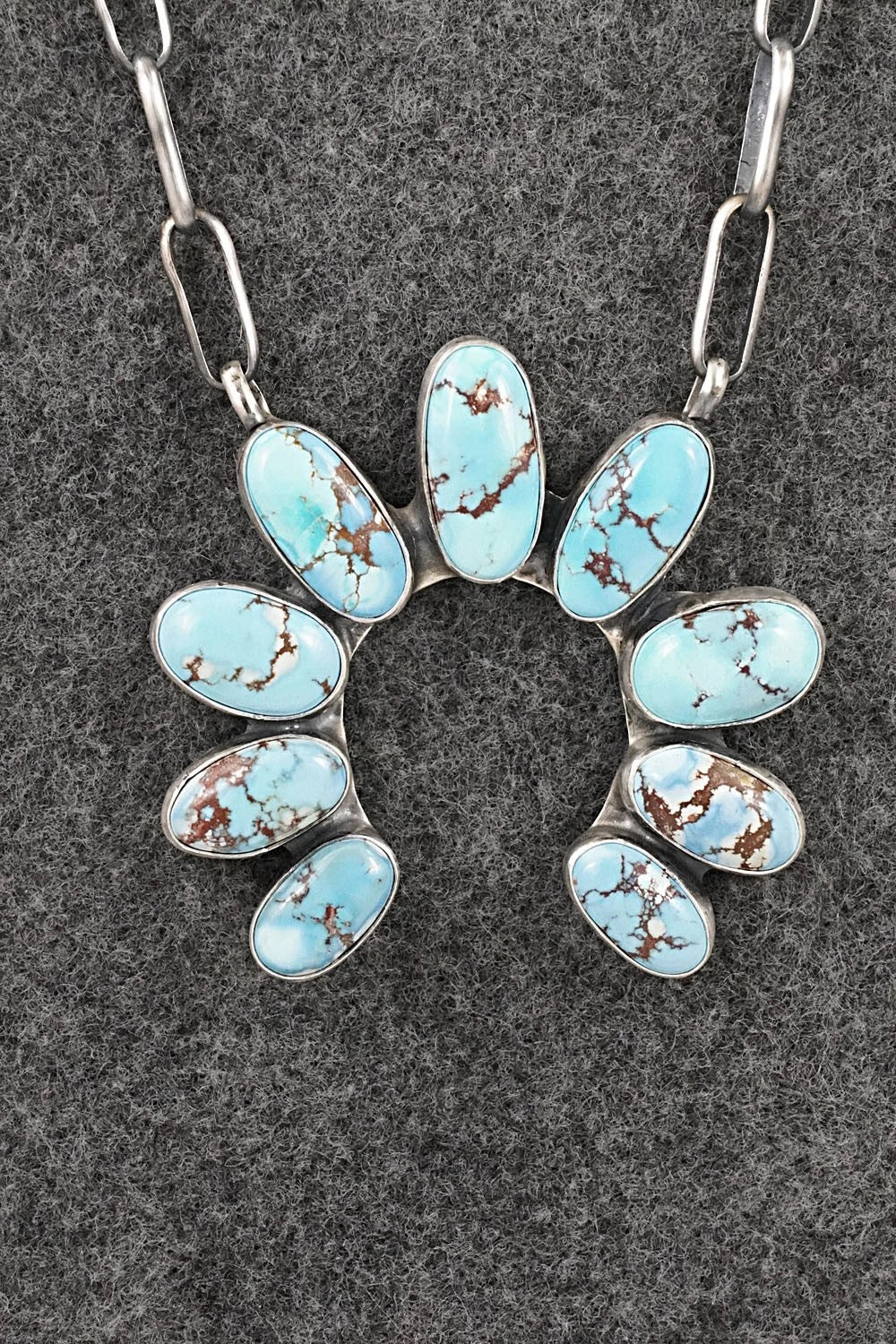 Turquoise & Sterling Silver Necklace - Darrin Livingston
