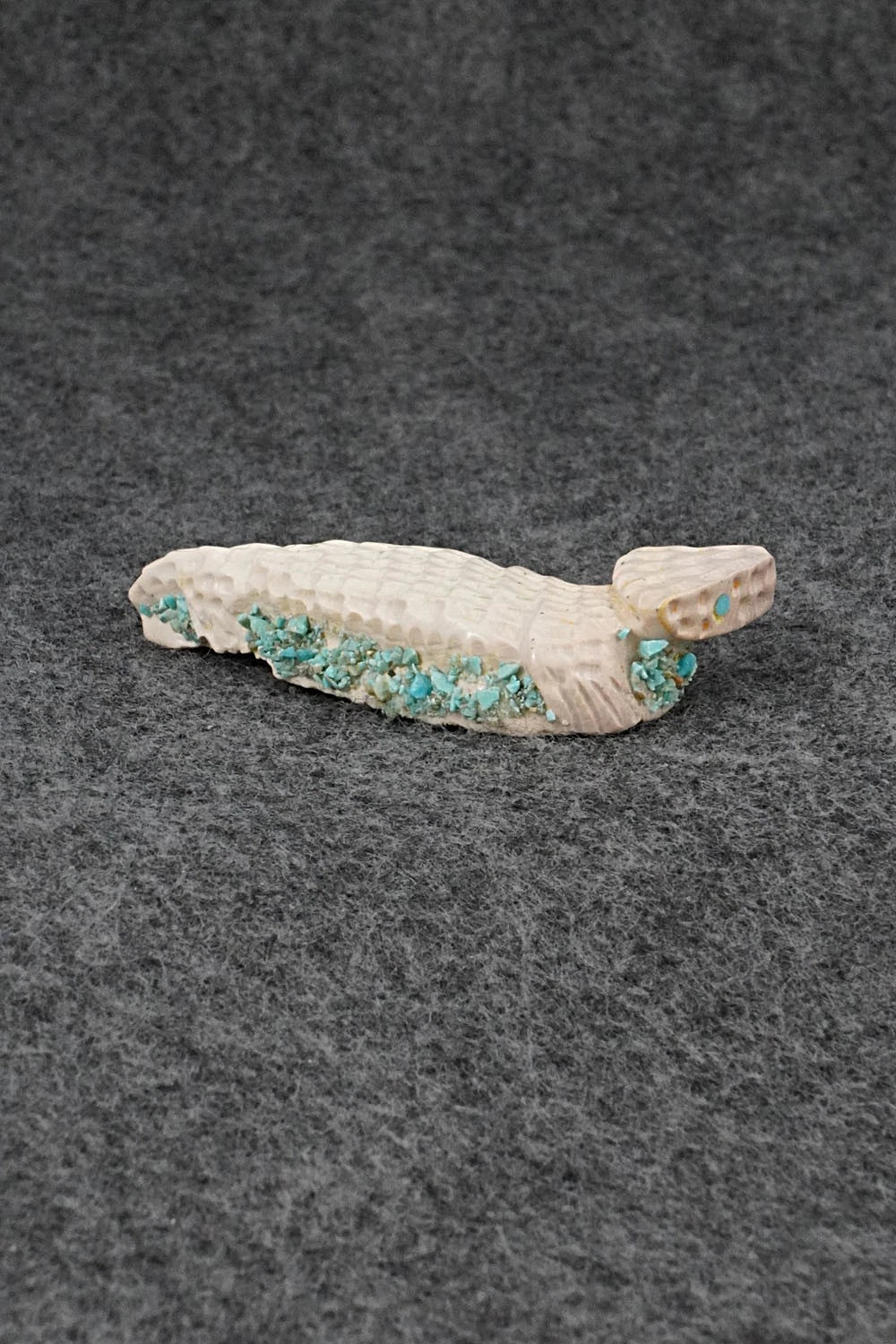 Horned Toad Zuni Fetish Carving - Jensen Charlie