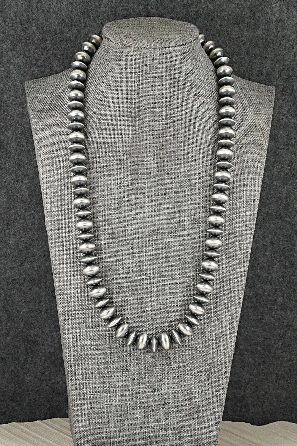 Sterling Silver Navajo Pearl Necklace 22" - Preston Haley