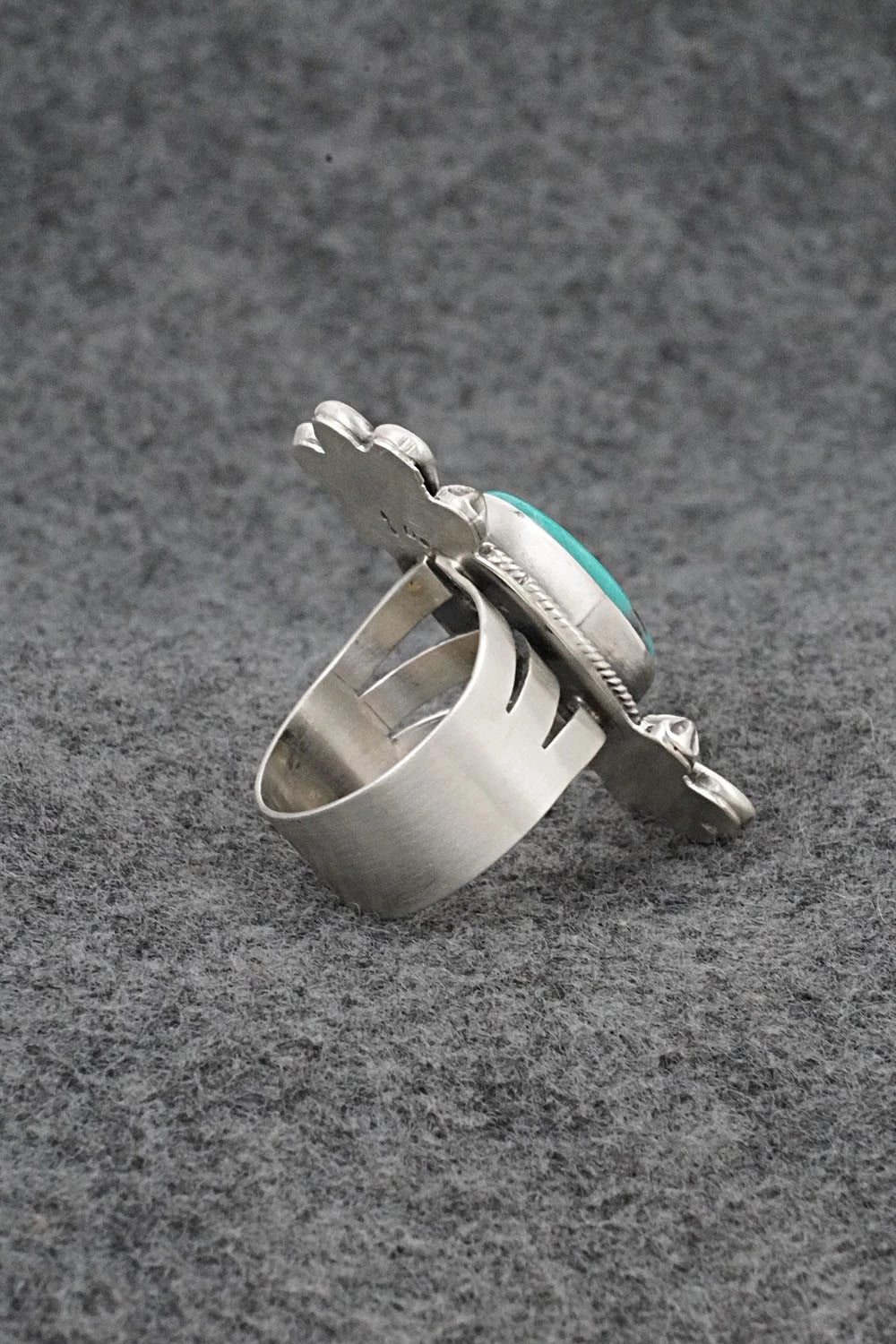 Turquoise & Sterling Silver Ring - Darrin Livingston - Size 9