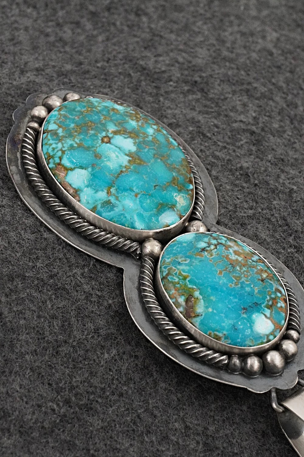 Turquoise & Sterling Silver Pendant - Paul Livingston