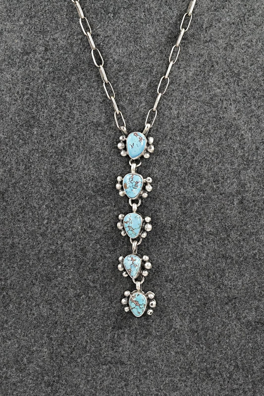 Turquoise & Sterling Silver Necklace - Bobby Johnson