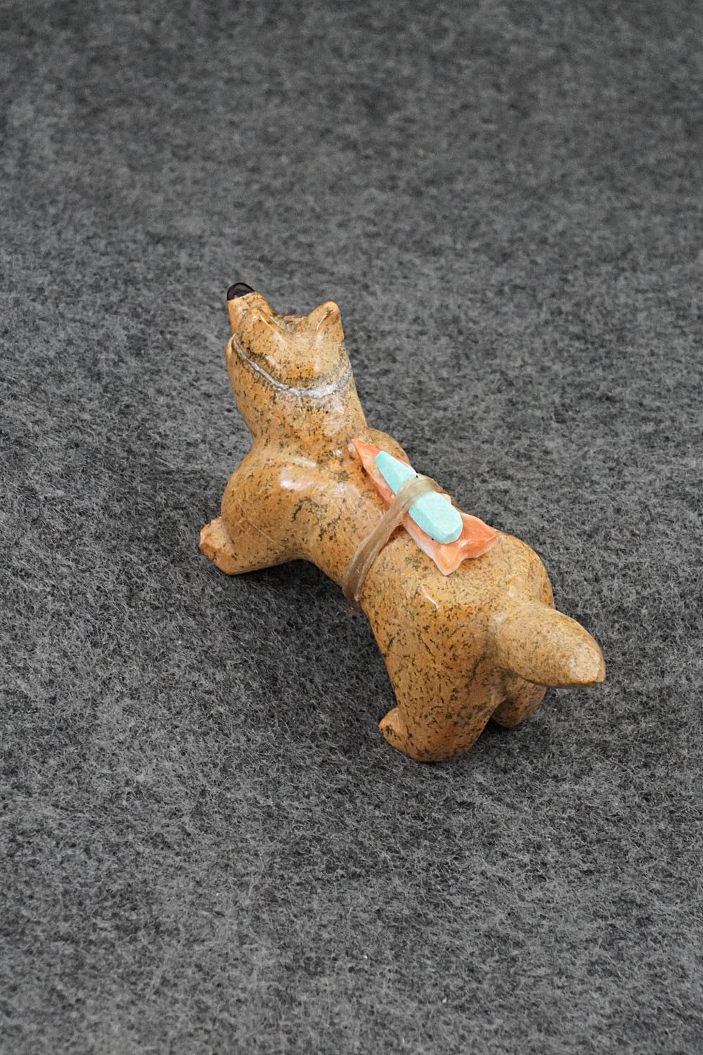 Wolf Zuni Fetish Carving - Freddie Leekya