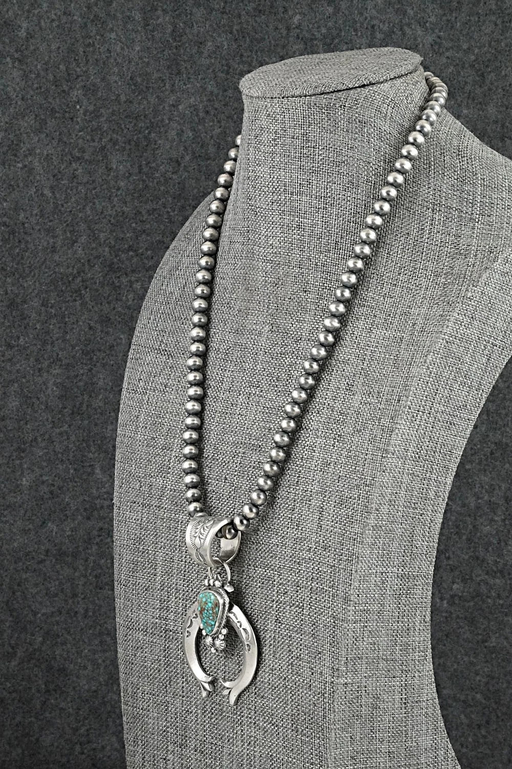 Turquoise & Sterling Silver Necklace - Samuel Yellowhair