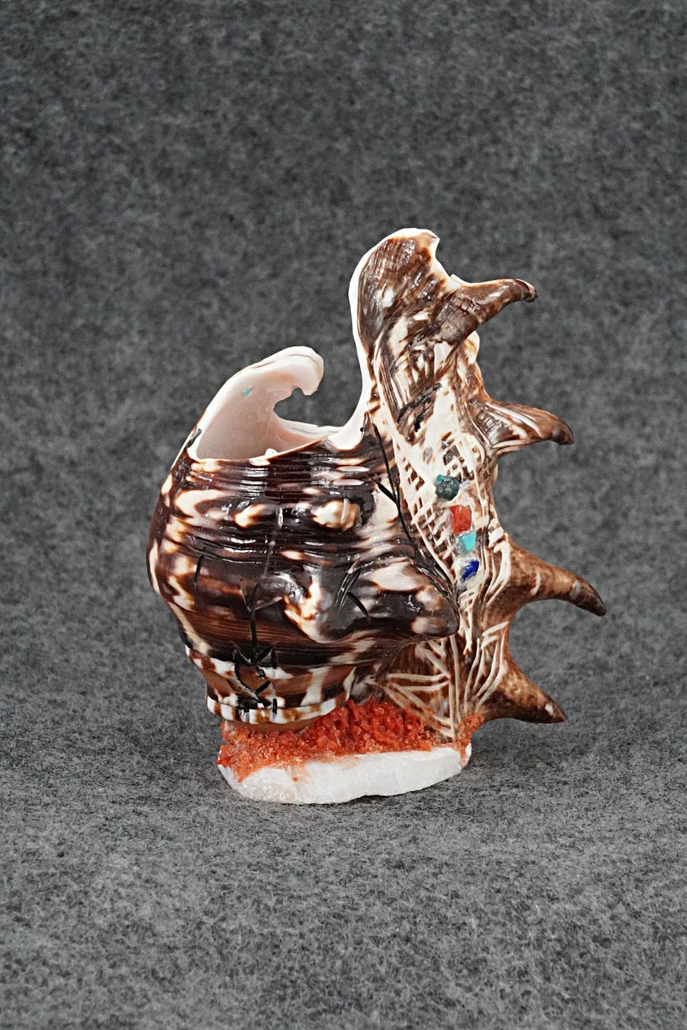 Corn Maiden & Eagle Zuni Fetish Carving - Gloria Chattin