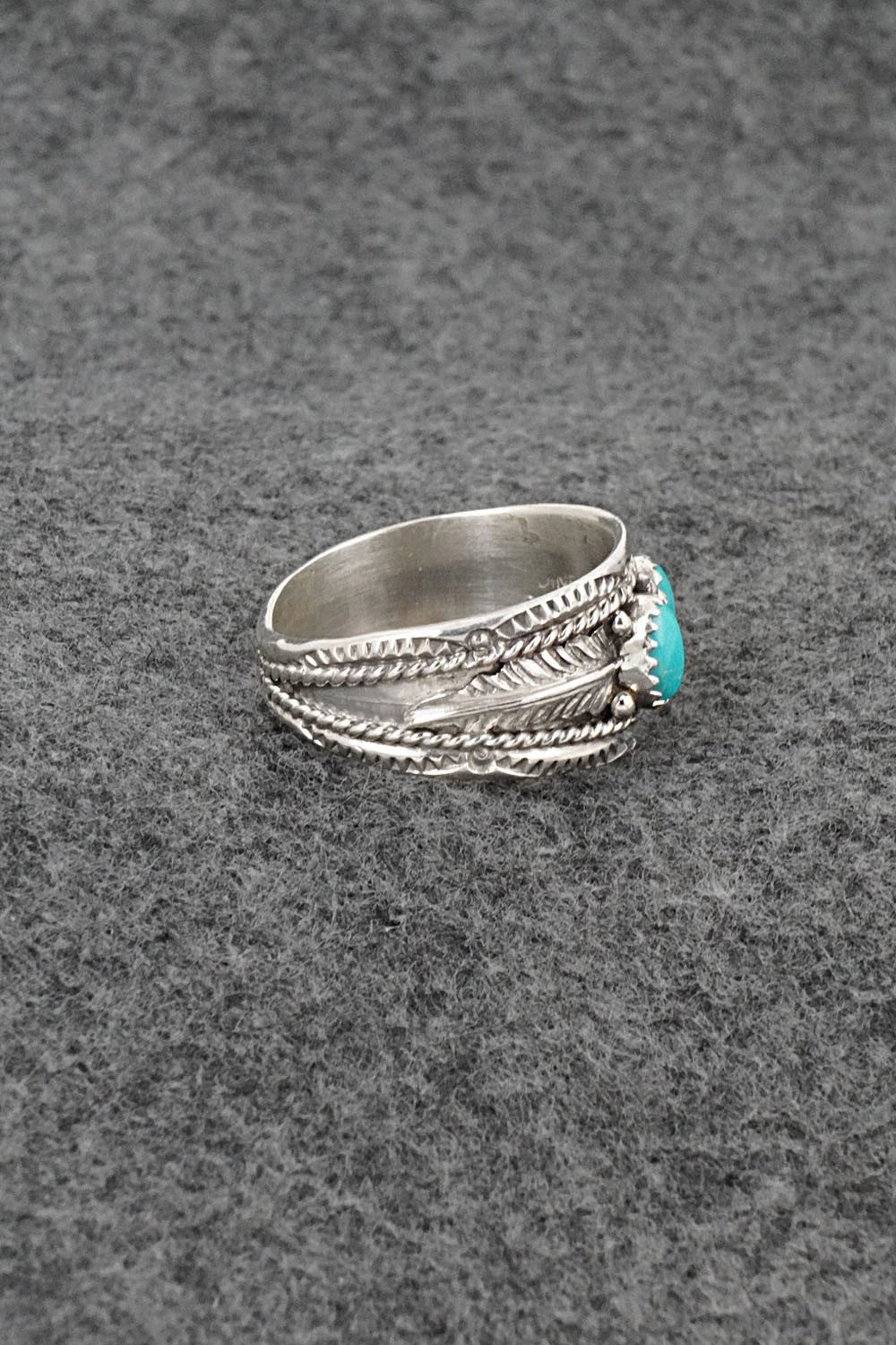 Turquoise & Sterling Silver Ring - Betty Begaye - Size 13