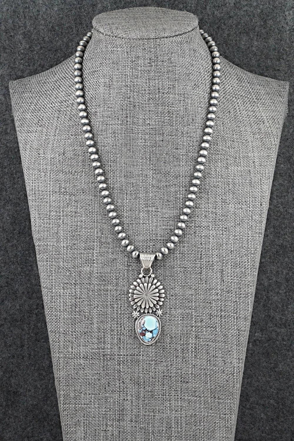Turquoise & Sterling Silver Necklace - Sharon McCarthy