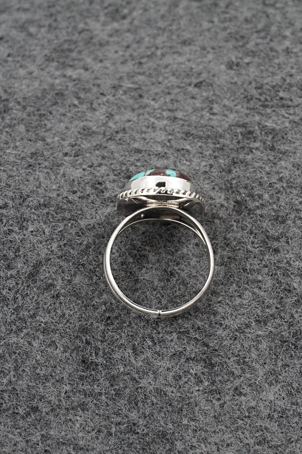 Turquoise & Sterling Silver Ring - Eugene Gruber - Size 5