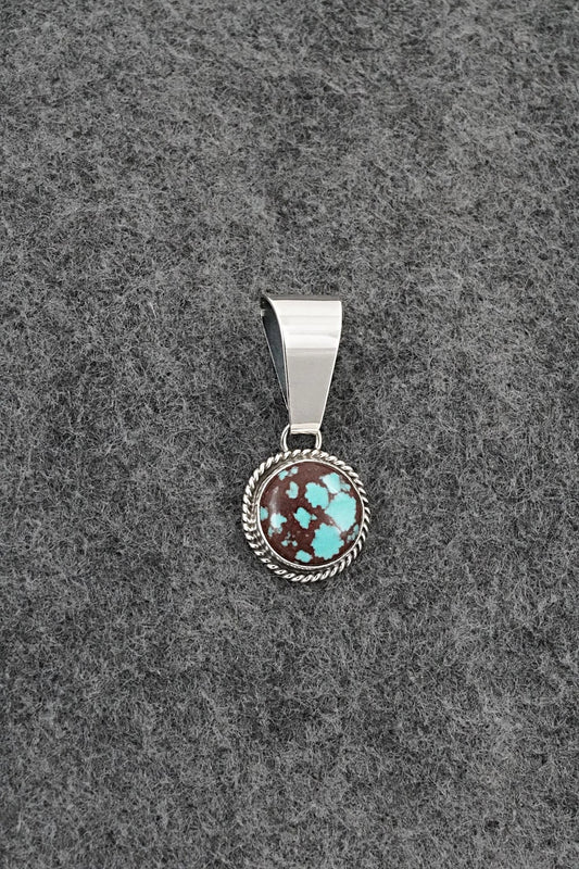 Turquoise & Sterling Silver Pendant - Eugene Gruber