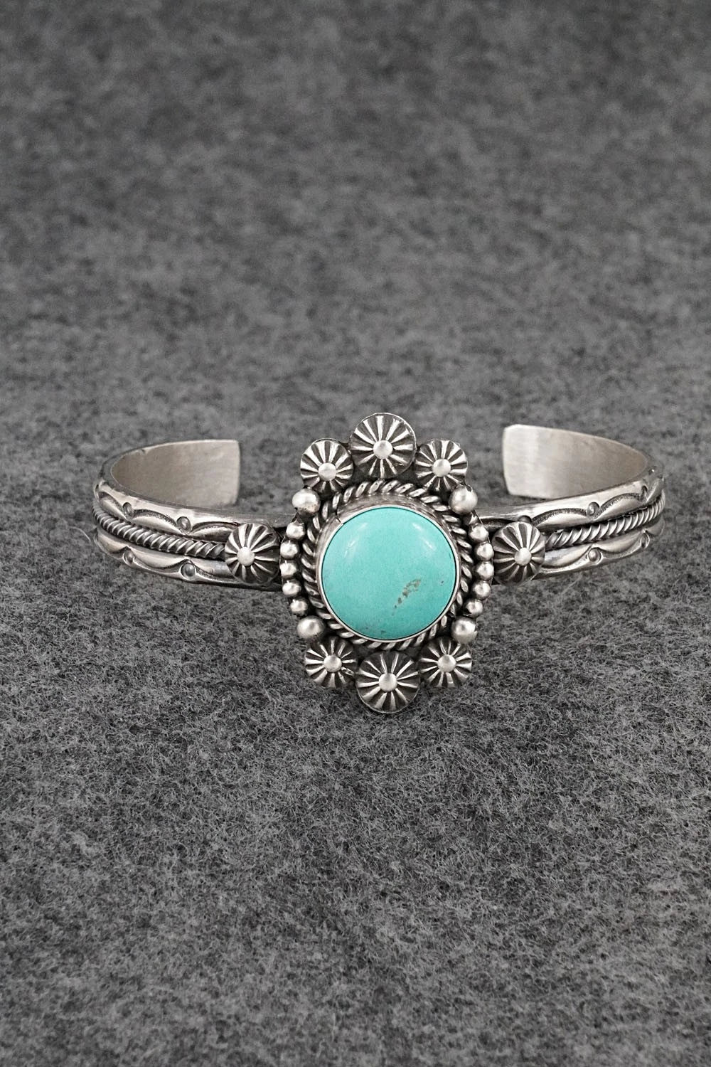Turquoise & Sterling Silver Bracelet - Michael Calladitto