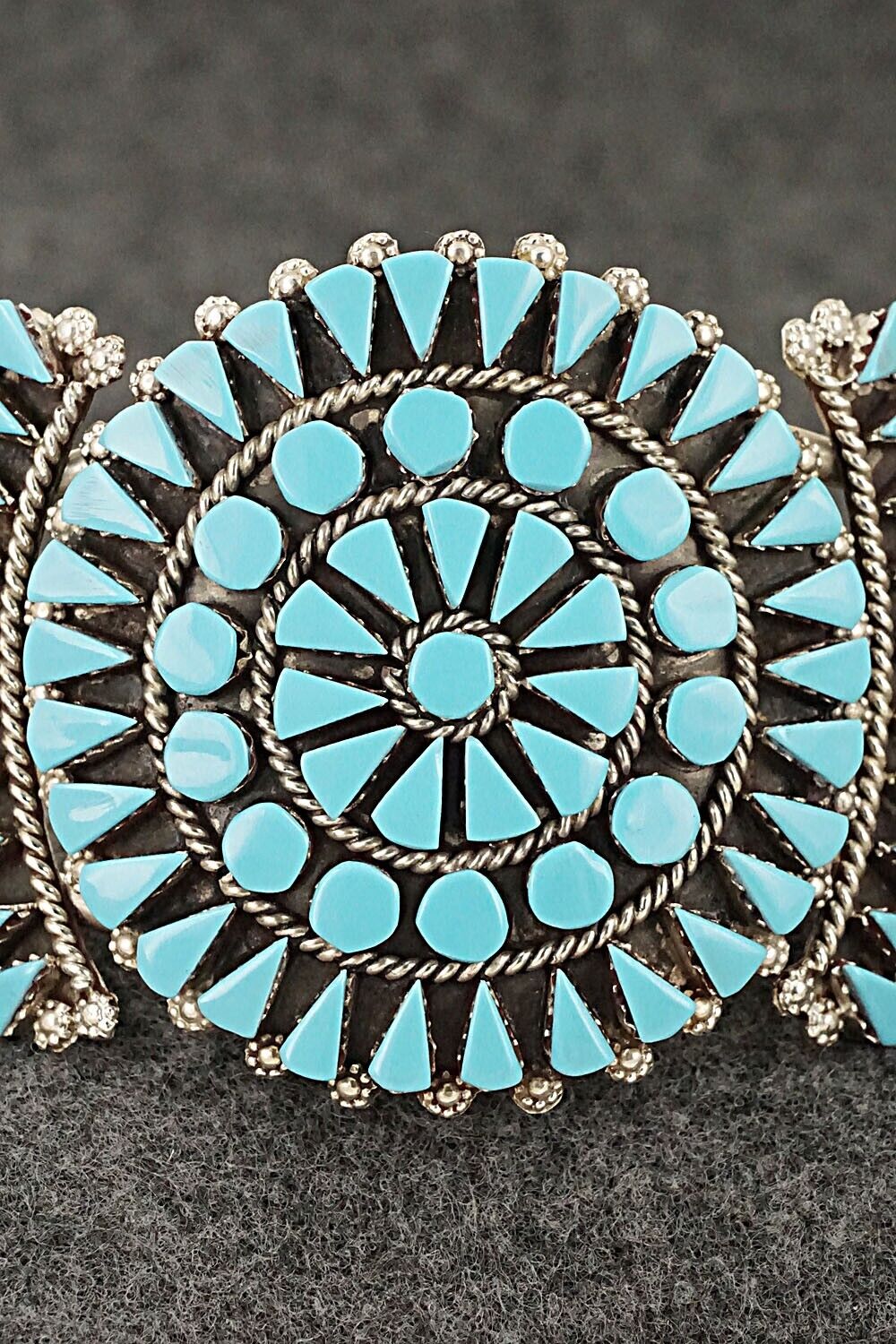 Turquoise & Sterling Silver Bracelet - Merlinda Chavez