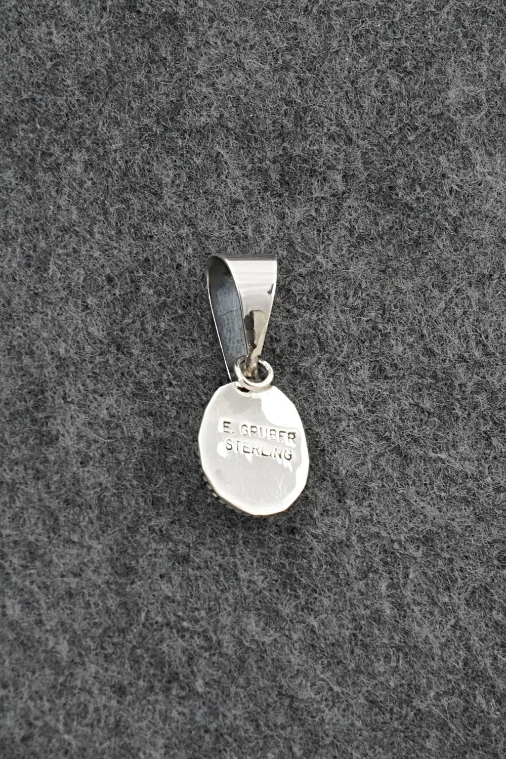 Turquoise & Sterling Silver Pendant - Eugene Gruber