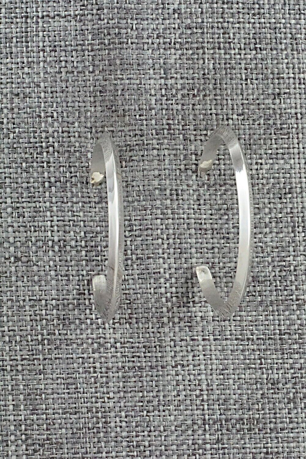 Sterling Silver Hoop Earrings - Elaine Tahe