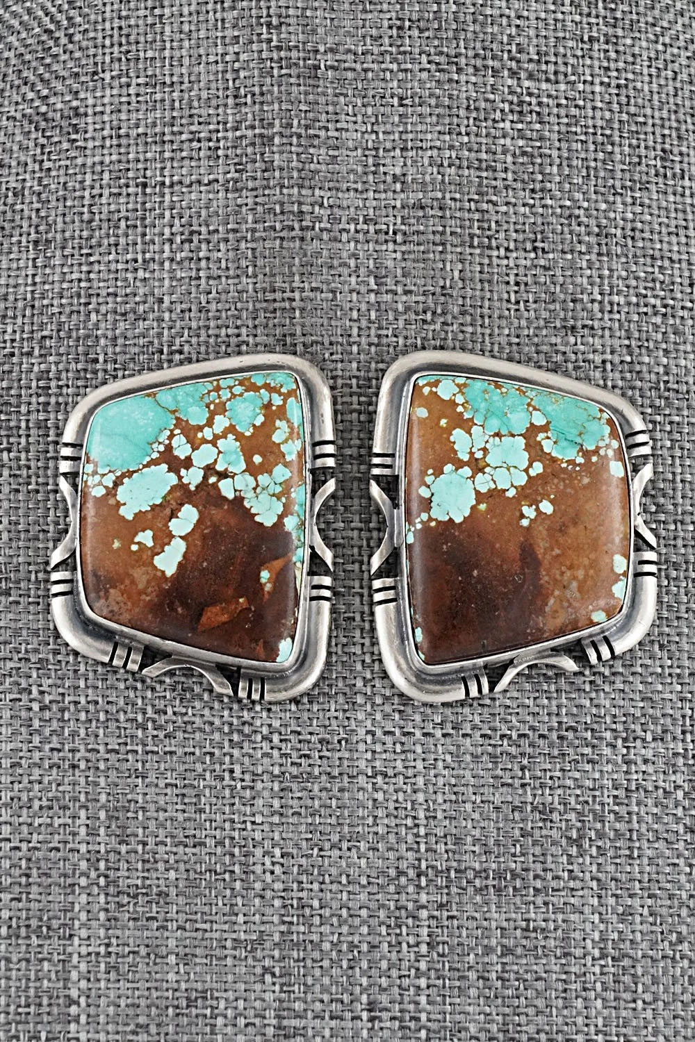 Turquoise & Sterling Silver Necklace and Earrings Set - Paul Livingston