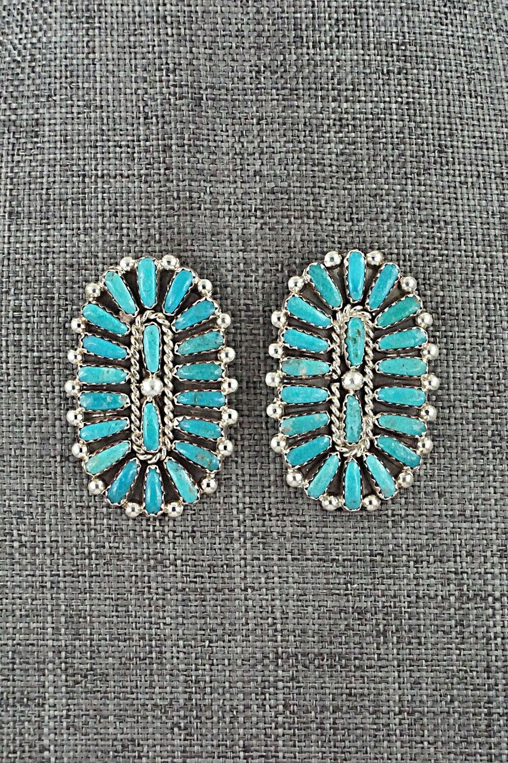 Turquoise & Sterling Silver Earrings - Philena Byjoe