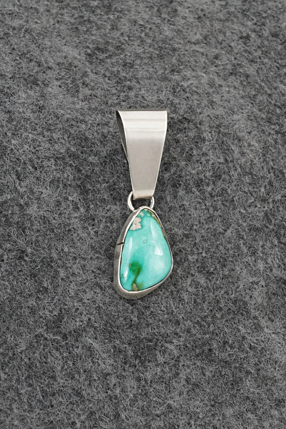 Turquoise & Sterling Silver Pendant - Rosemary Saunders