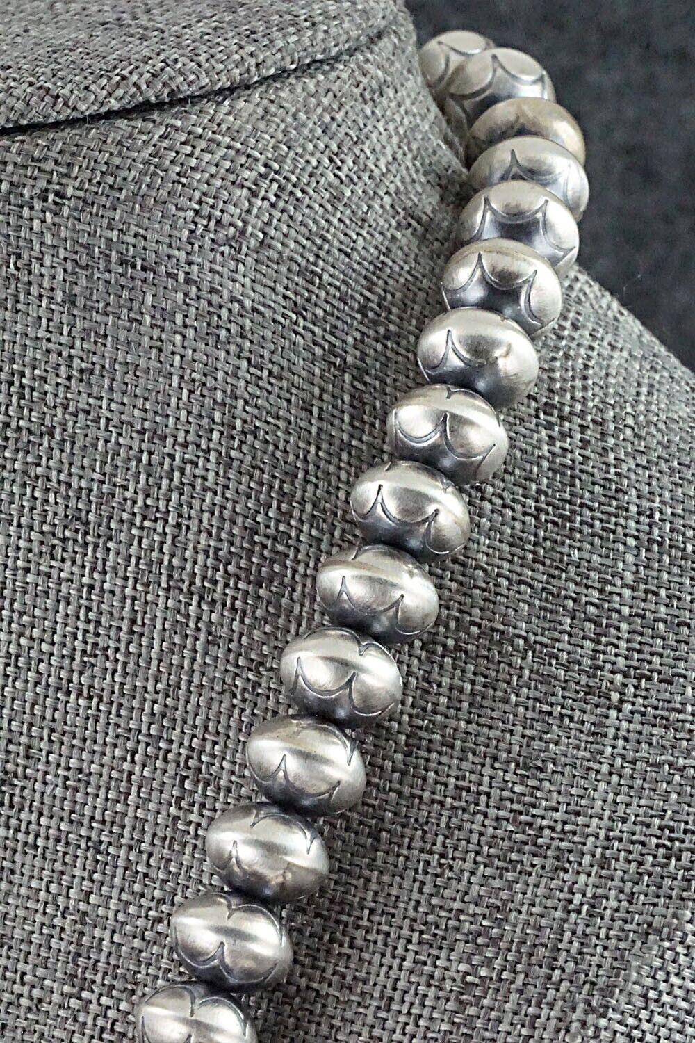 Sterling Silver Navajo Pearl Necklace - Bryannen Halwood