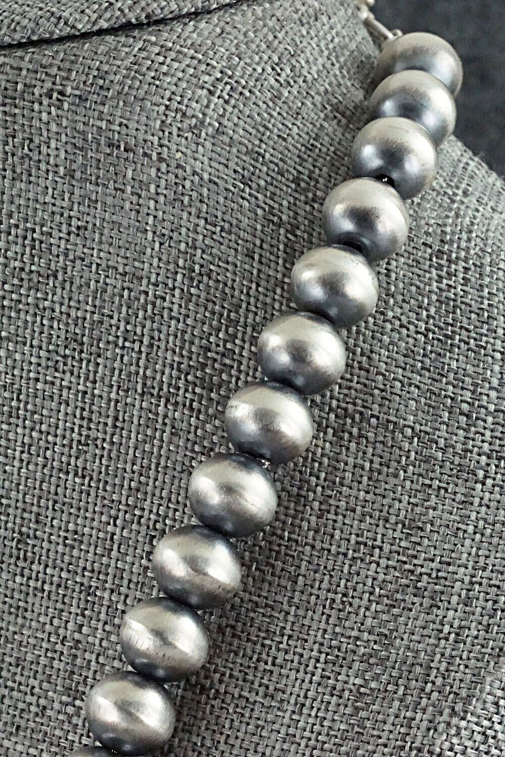 Sterling Silver Navajo Pearl Necklace - Bryannen Halwood