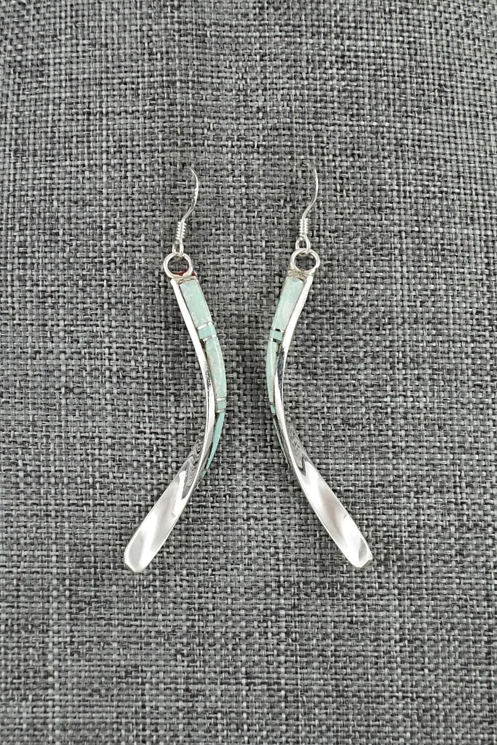Turquoise & Sterling Silver Earrings - Terrance Panteah