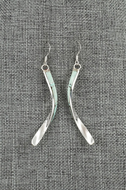 Turquoise & Sterling Silver Earrings - Terrance Panteah