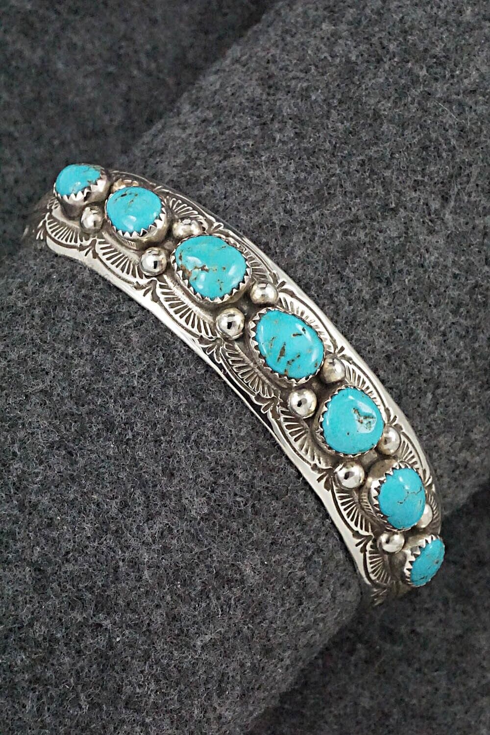 Turquoise & Sterling Silver Bracelet - Grace Silver